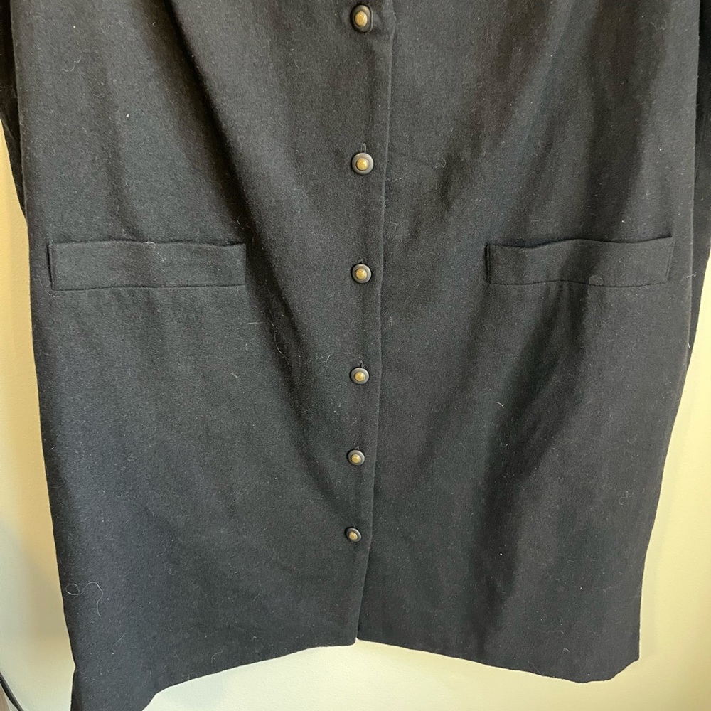 SAG HARBOR Black Sleeveless Button-Down Dress with Pockets - Picture 3 of 5